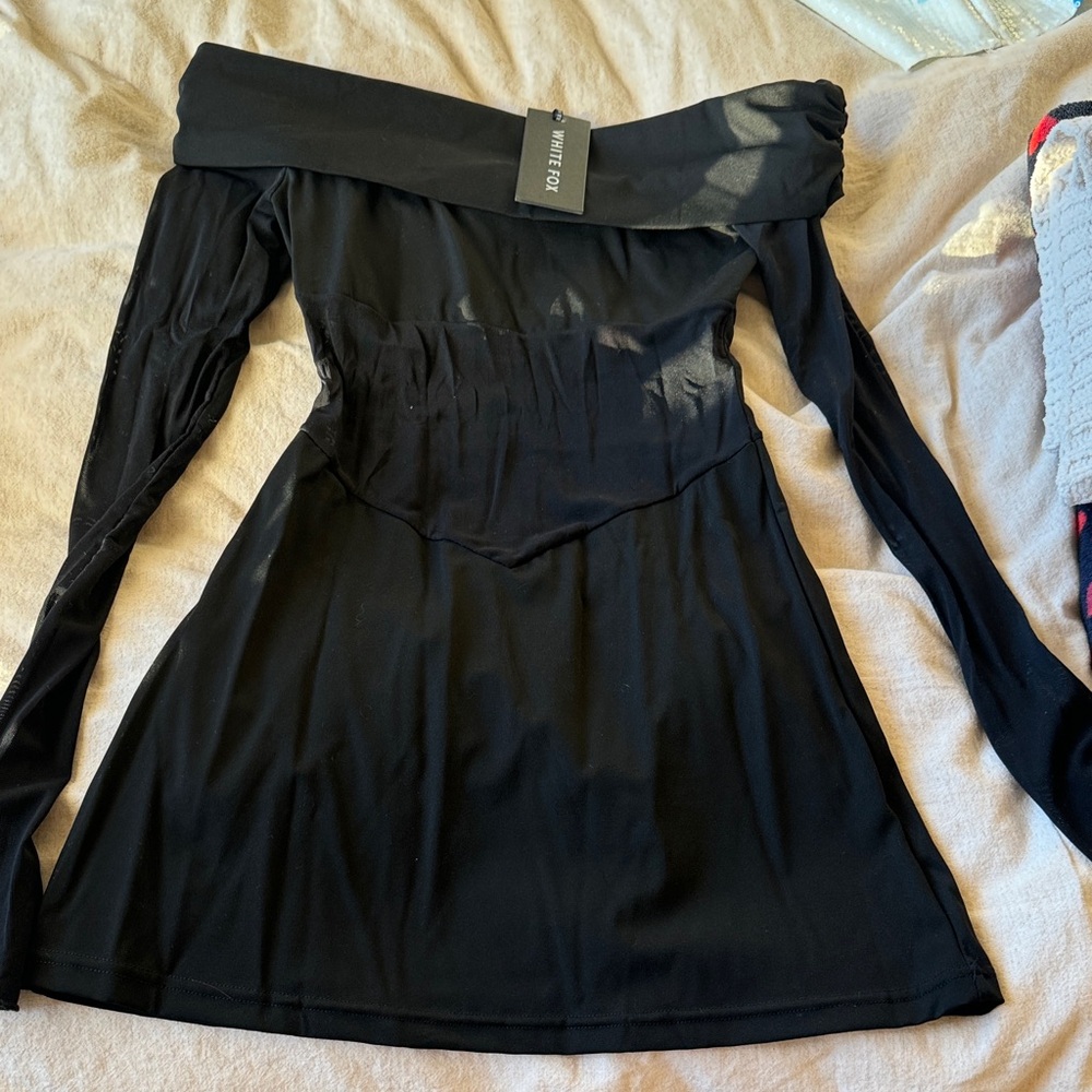 Black Off-Shoulder Dress